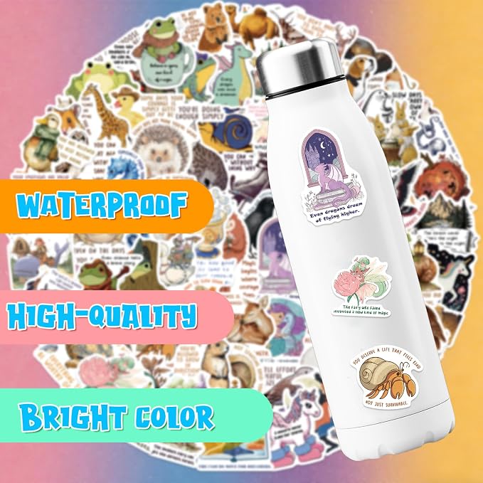 100PCS Emotional Support Animal Stickers Pack, Waterproof Positive Affirmation - Image 3