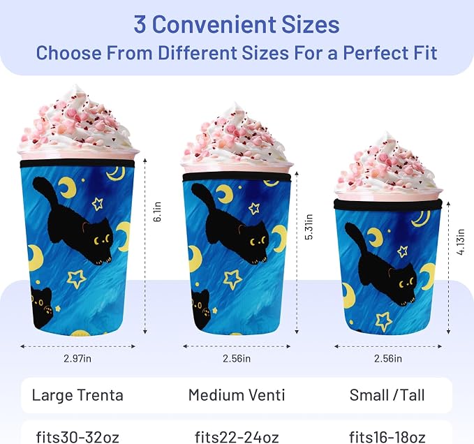 Iced Coffee Sleeve Reusable Cup Sleeves - Image 3