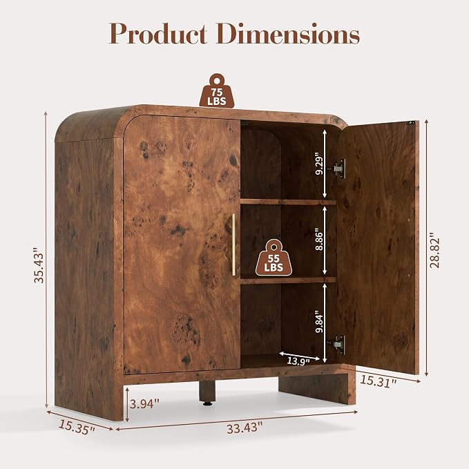 Curved Buffet Storage Cabinet - Image 2