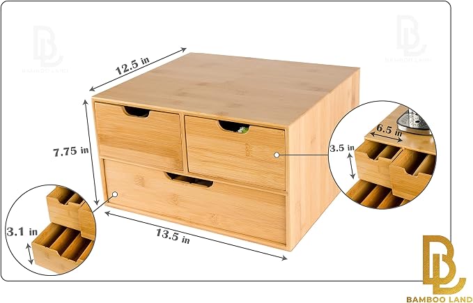 BAMBOO LAND- Extra Large Bamboo K Cup Holder - Image 3