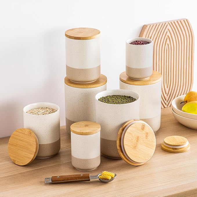 vancasso Sabine Large Ceramic Canister Set - Image 7