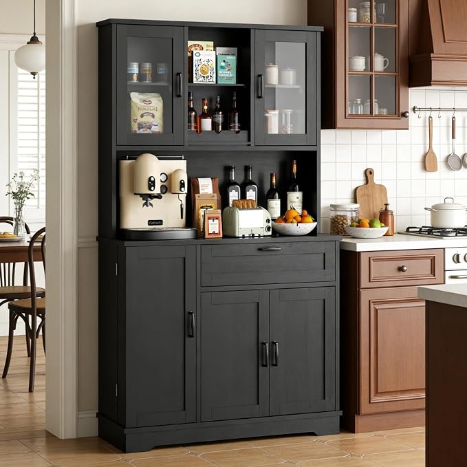 Vongrasig Farmhouse Pantry Cabinet by Vongrasig
