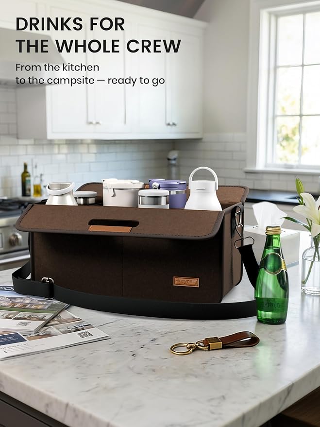Fluxynara 8-Cup Reusable Felt Drink Carrier - Image 7