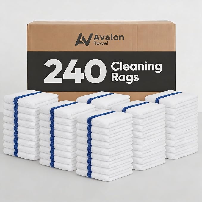 Avalon Towels Bar Towels Size 16"x19" – Absorbent and Durable, Cotton Cleaning by AvalonTowels
