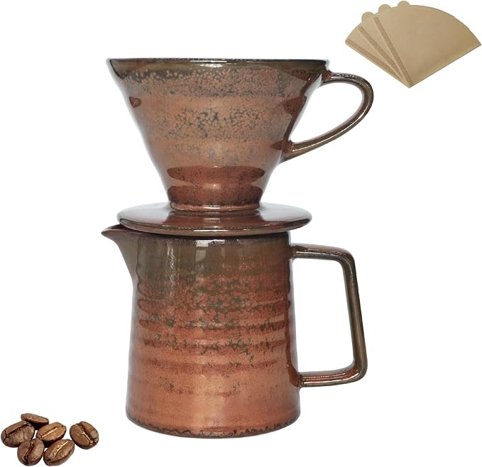Vintage Ceramic Pour Over Coffee Maker - Image 7