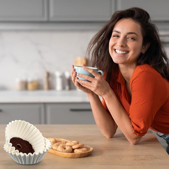 Feifeiya 100 Pcs Pre-punched Holes Coffee Filters - Image 7