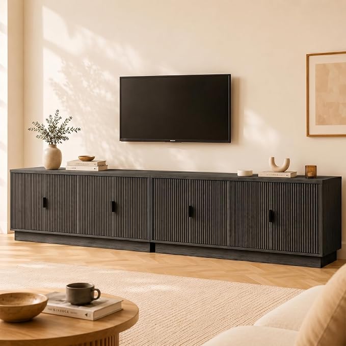 Fatmok 68" TV Stand for 75Inch TV, Entertainment Center by Fatmok