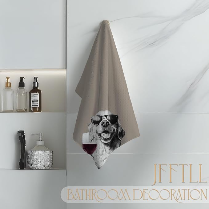 Golden Retriever Decor Kitchen Towels, Bar Towels - Image 4