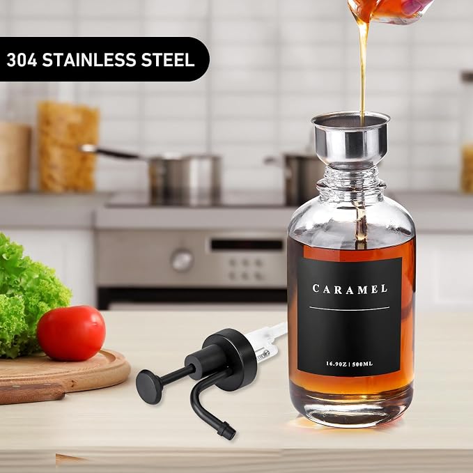 Coffee Syrup Dispenser for Coffee Bar, Coffee Syrup Pump Dispenser, Glass Syrup - Image 3