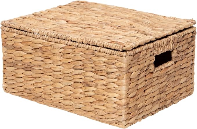 Large Water Hyacinth Storage Basket by KINGWILLOW