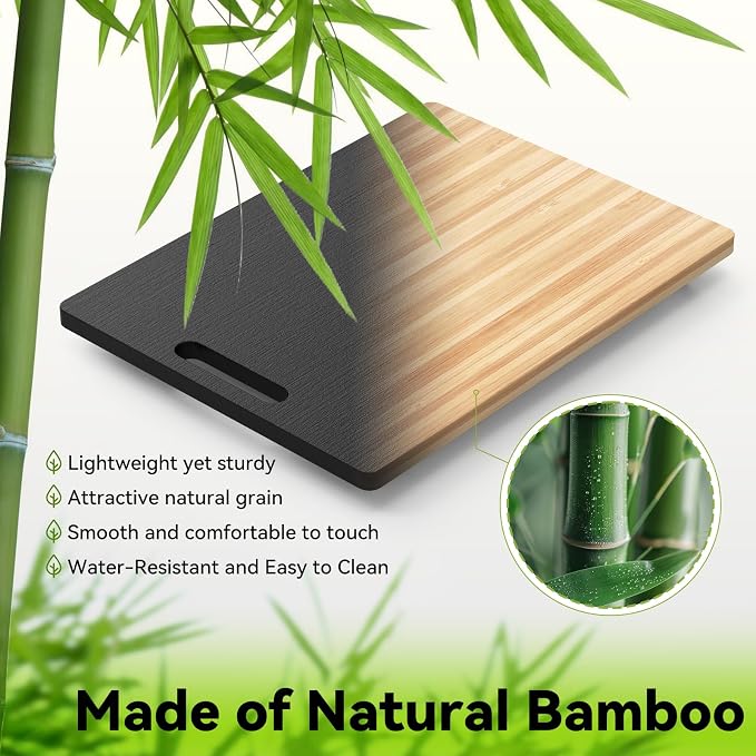 Bamboo Sliding Tray 9.5”W x 14”D Appliance Slider - Image 6