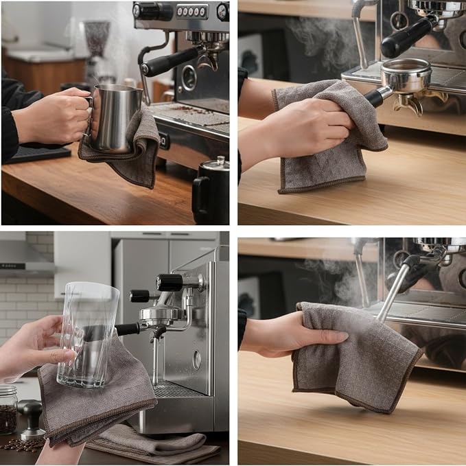 4 Pcs Barista Cloth, Coffee Machine Cloth Coffee Machine Accessories 30 x 30 CM - Image 4