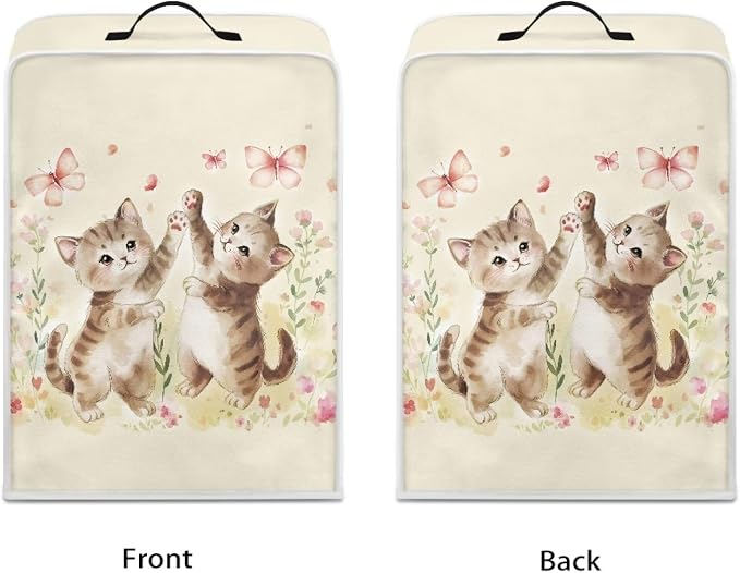 Cute Palying Cats Coffee Maker Cover Coffee Machine Dust Cover Lightweight - Image 2
