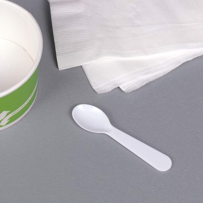 Karat U2450W 2.9" PS Disposable Tasting Spoon - Image 5
