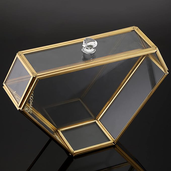 ELLDOO Gold Glass Coffee Filter Holder Coffee Paper Storage Container Filter - Image 9