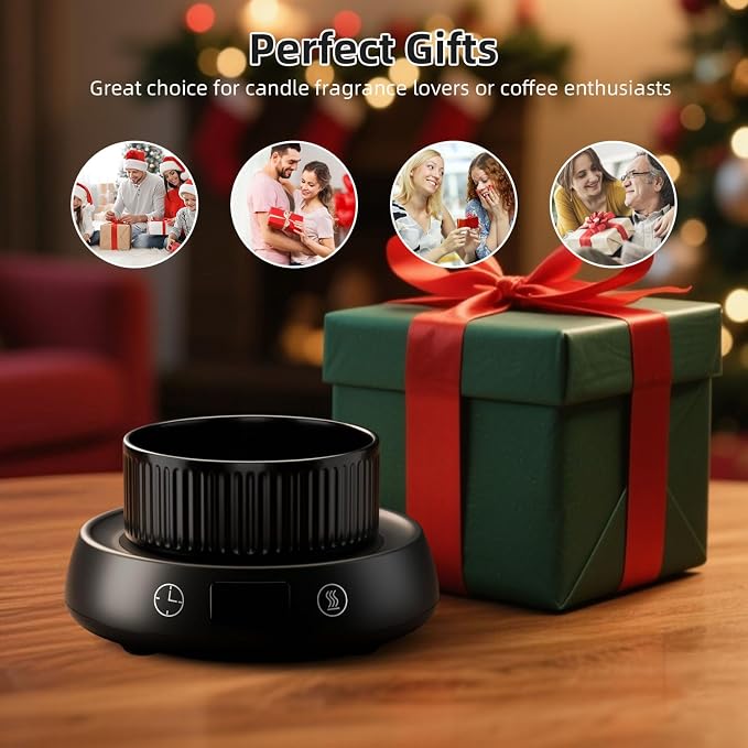 Mug Warmer for Desk, Electric Coffee Cup Warmer 8H Auto Shut Off Candle Warmer - Image 7