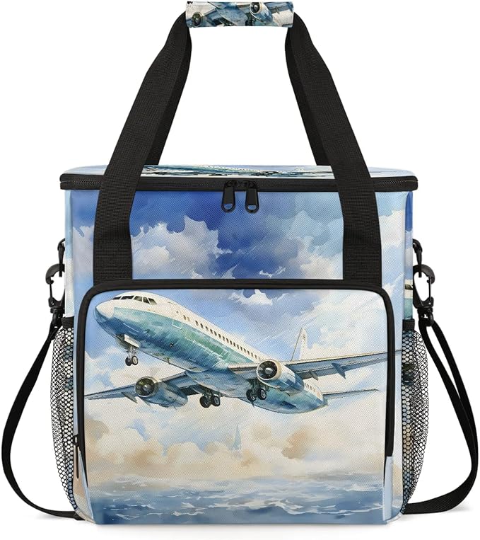 Airplane Flying Coffee Maker Carring Bag, Large Insulated Storage Organizer by Home