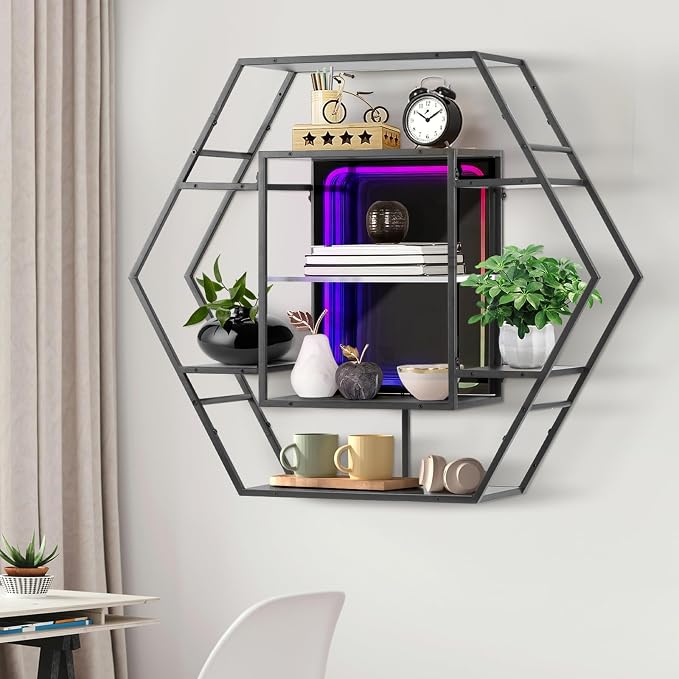 FUSLITE Infinity Mirror Gaming Floating Shelves - Image 7
