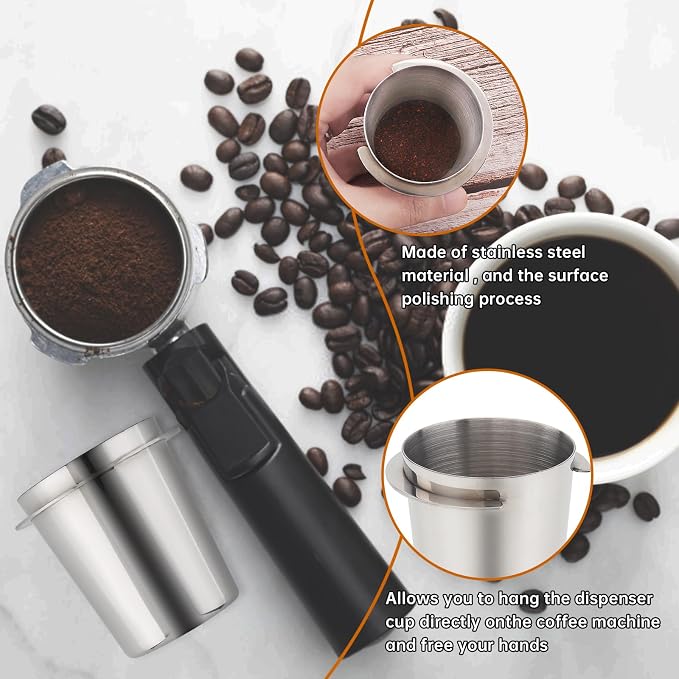 Coffee Dosing Cup 54mm, Espresso Coffee Dosing Cup, Stainless Steel Dosing Cup - Image 6