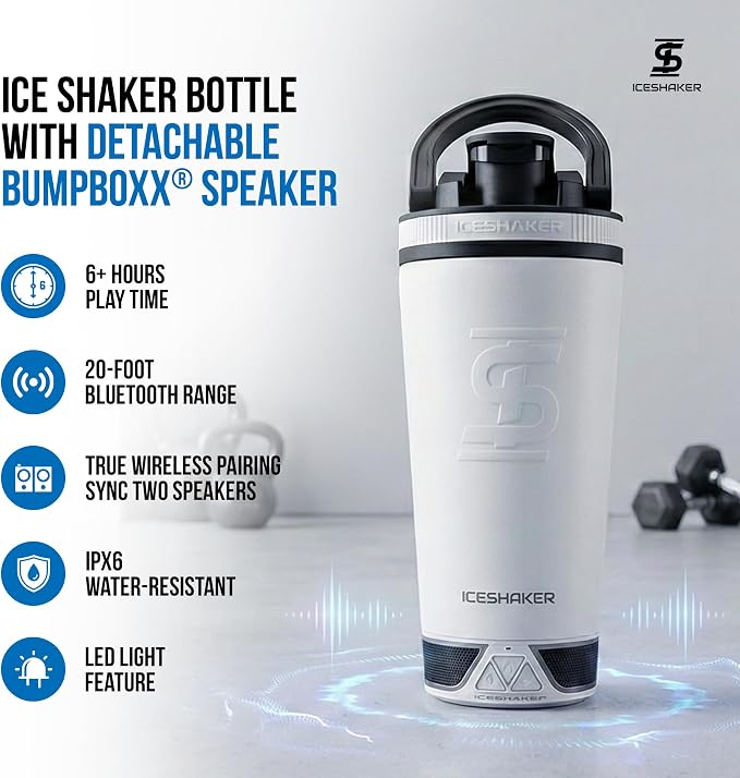 Ice Shaker X Bumpboxx Stainless Steel Shaker Bottle, Protein Shaker Bottle - Image 2