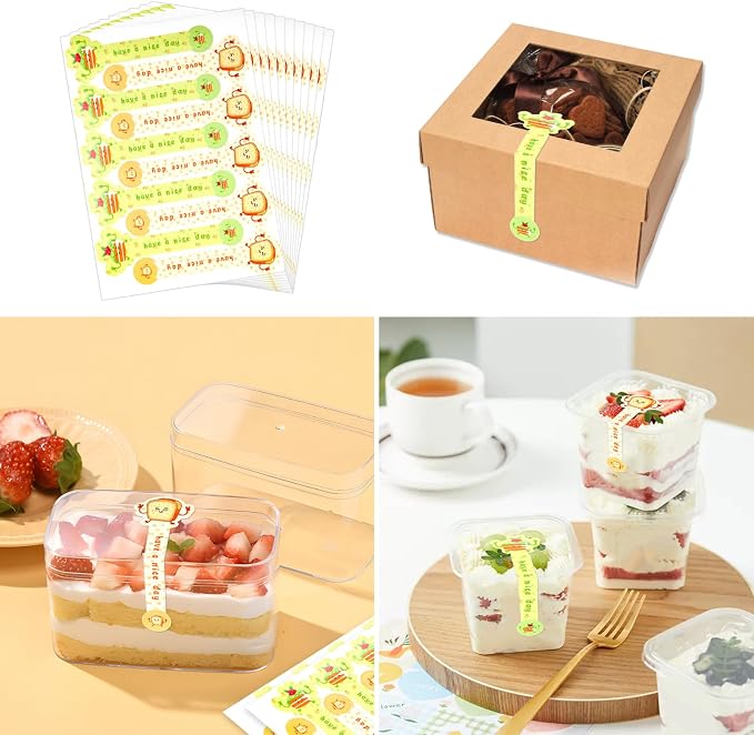 Beyonday 300pcs Handmade Lollipop Baking Stickers - Image 6