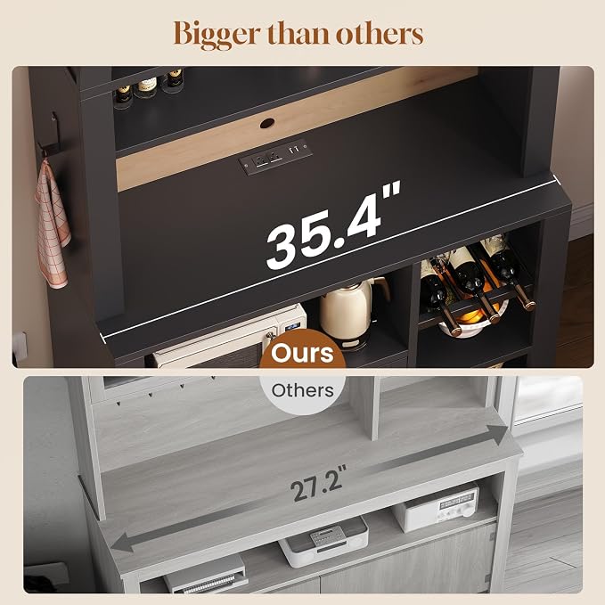 Itaar 73" Tall Arched Bakers Rack - Image 5