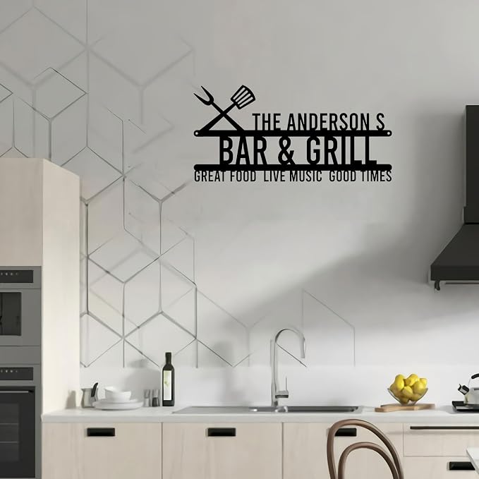 Personalized Bar N Grill Metal Wall Art - Image 5