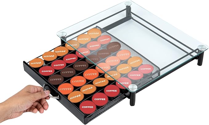 Restaurantware Restpresso 14.4 x 12.3 x 2.8 Inch Coffee Capsule Drawer 1 - Image 10