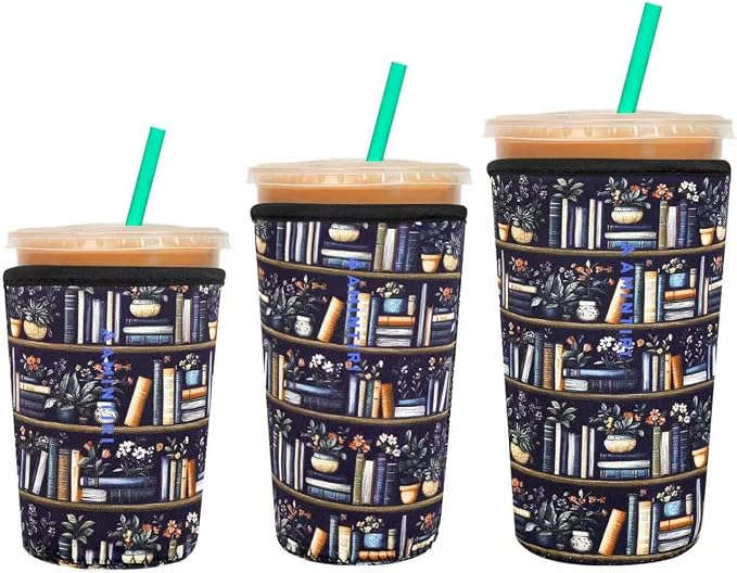 3 Pack Reusable Sleeve for Iced Coffee Cup, Coffee Neoprene Sleeve for Iced&Hot by Unknown