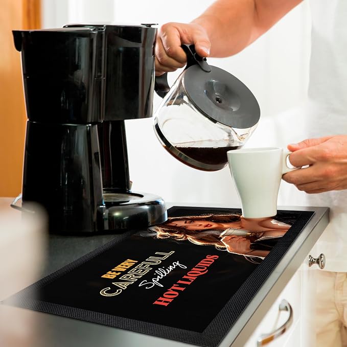 Coffee Bar Mat - Coffee Gifts - Coffee Lover - Coffee Bar Accessories - Barista - Image 3