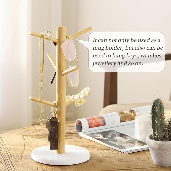 Kitsanery Mug Holder Tree, Coffee Cup Holder，Coffee Mug Tree - Image 7