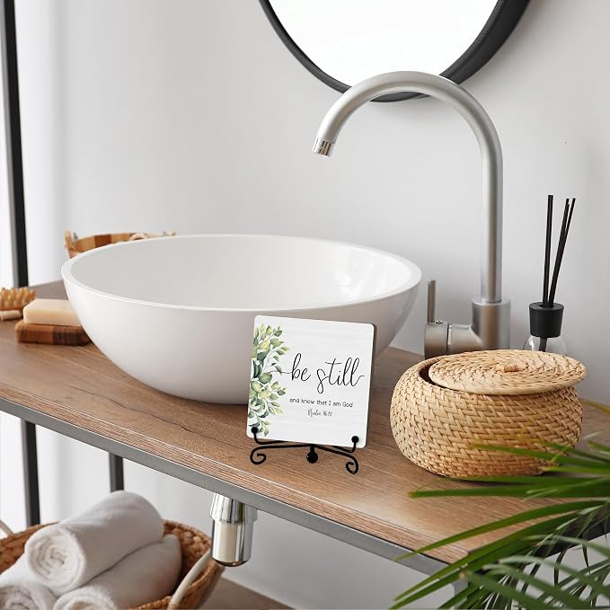 Home Decor, Farmhouse Be Still And Know That I Am God Shelf Decor - Image 4