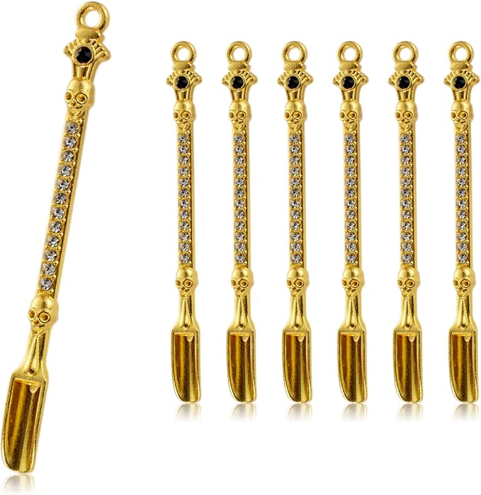 6-Pack Mini Spoons Metal Tiny Shovels 3-Inch Small Medicine Spoon by Demearly