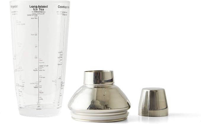 Houdini 24oz Glass Cocktail Shaker, Includes Six Recipes - Image 2