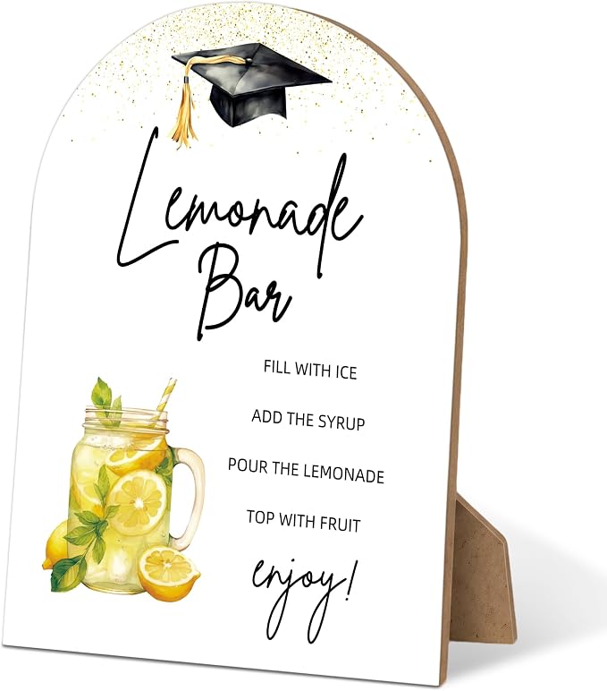 Graduation Lemonade Bar Sign by Muruseni