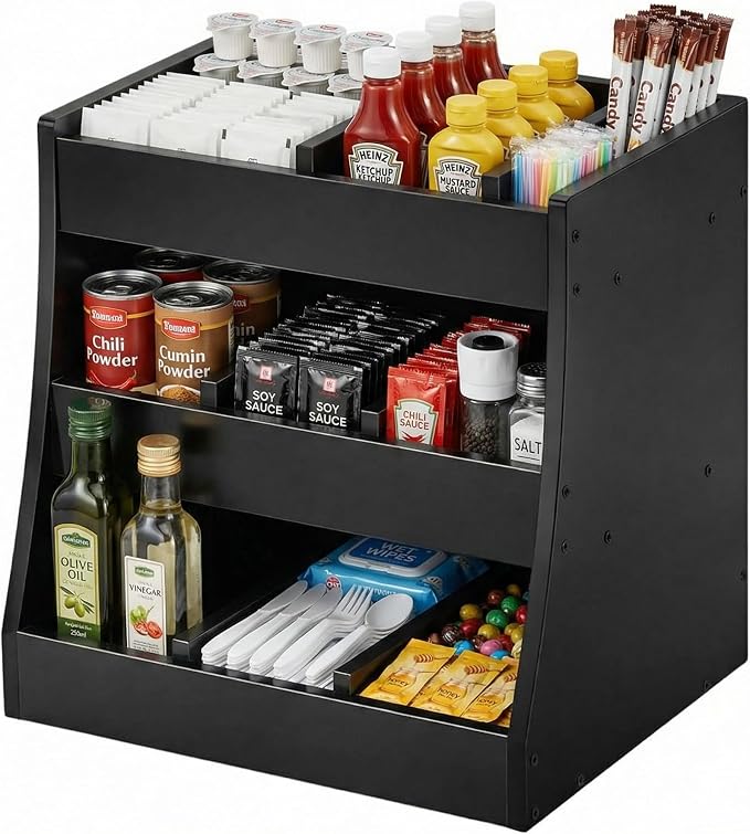 Blulu 3-tier Adjustable Condiment Organizer by Blulu