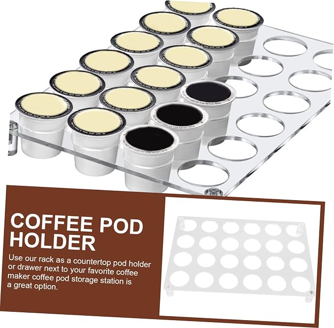 Coffee Storage Rack Transparent Organizer - Image 4
