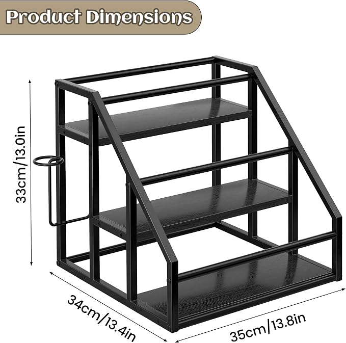 Coffee Syrup Rack Organizer, Spice Racks, Syrup Bottle Holder Stand - Image 8