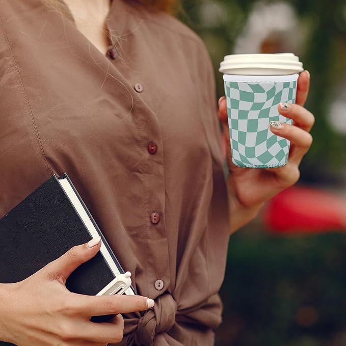 Reusable Insulated Sleeve for Iced Coffee Cup, Coffee Neoprene Sleeve for Cold - Image 2