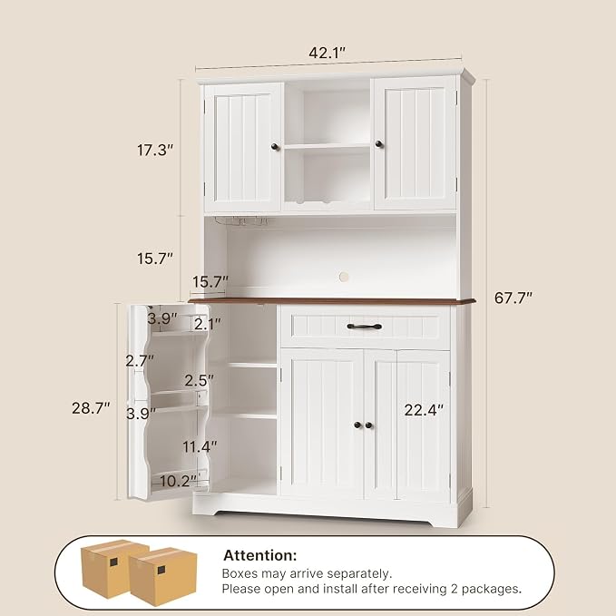 Gizoon Kitchen Pantry Cabinet - Image 2