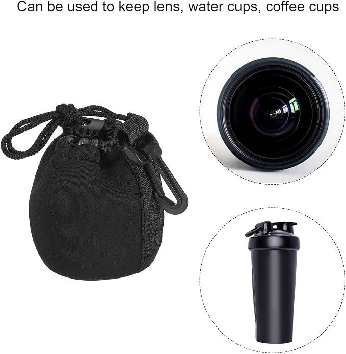 PATIKIL Camera Lens Bag, 2.8" IDx3.9 H Drawstring Lens Pouch - Image 6
