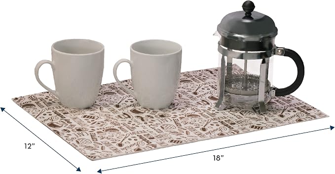 S&T INC. Coffee Mat, Absorbent Bar Mat - Image 7
