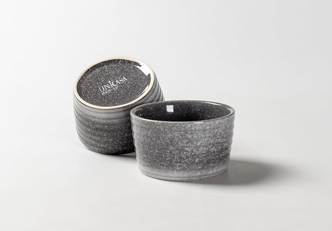 UNICASA Ramekin Set of 2, 8 oz Creme Brulee Ramekins, Oven Safe Baking Set - Image 3