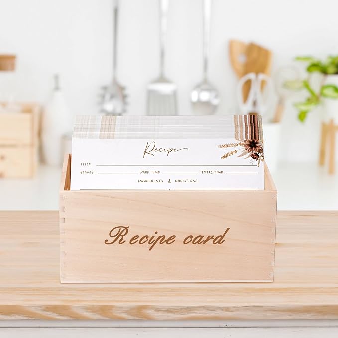 Outus 50 Pieces 4x6 Recipe Cards, Double Sided Blank Cards - Image 6