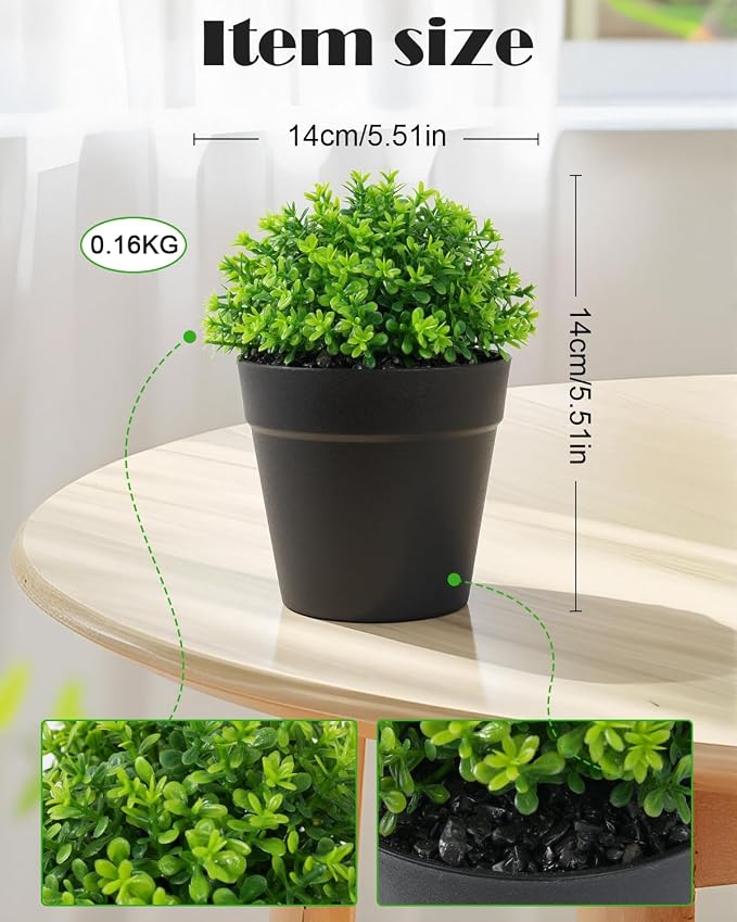 Fake Eucalyptus Potted Artificial Plant – Small Faux Eucalyptus - Image 6