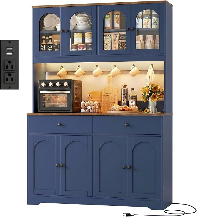 HIFIT 71" LED Kitchen Pantry Cabinet by HIFIT