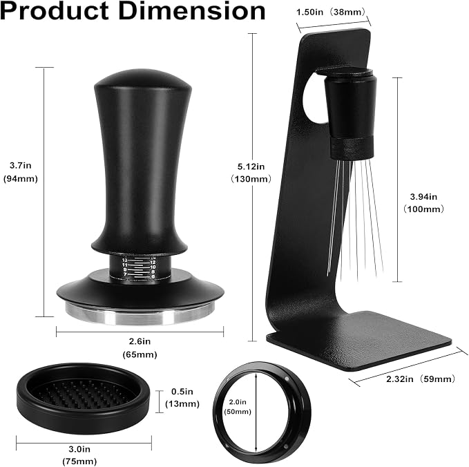 Espresso Accessories Kit 53.5mm, Coffee Tamper - Image 8