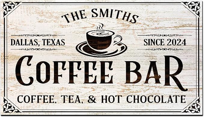 THUYPT Personalized Coffee Mat, Coffee Station Mat Quick Dry, Coffee Spill Mat by Handmade