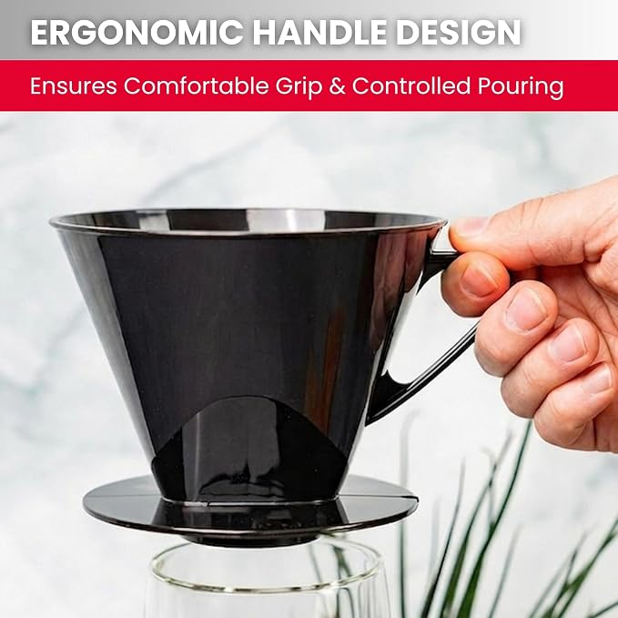 Westmark Pour Over Coffee Dripper, Coffee Filter Cone Size 4, Reusable Plastic - Image 7