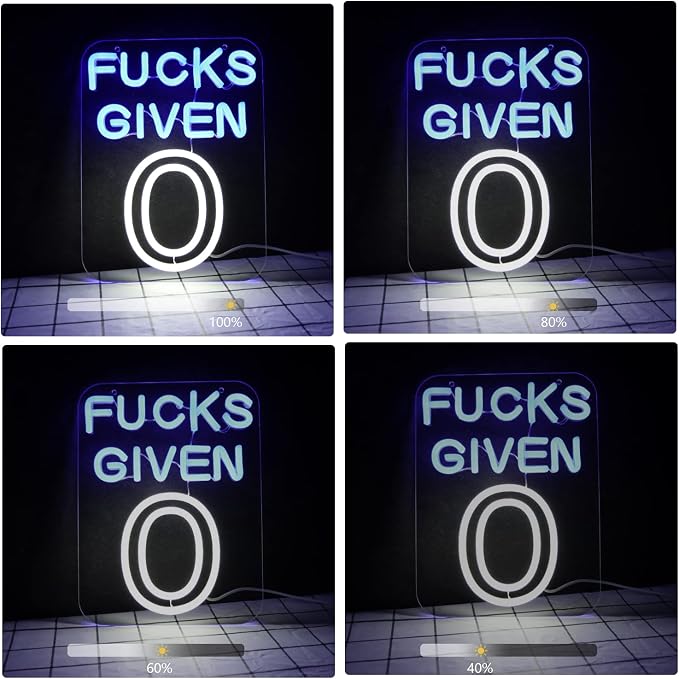 Zero Funks Given Neon Signs for Wall Decor Neon Lights for Bedroom Led Signs - Image 6